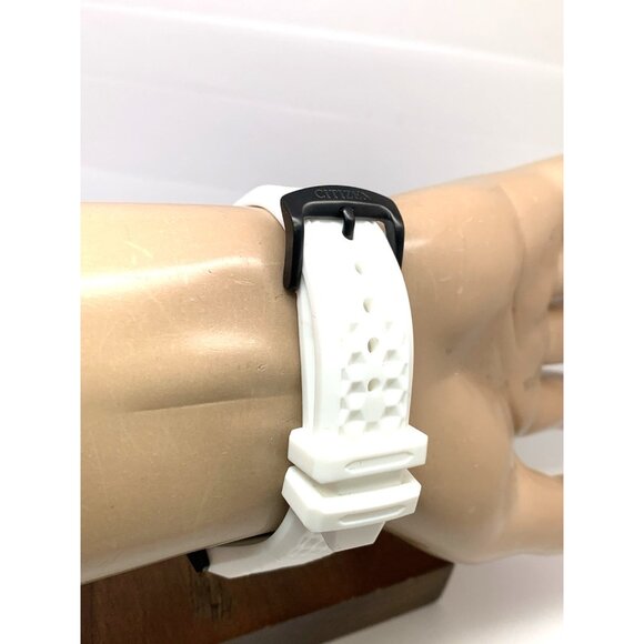 Citizen Mens Watch JY1007-12E CZ Smart Smartwatch Hybrid Black White Rubber 44mm - Picture 10 of 14